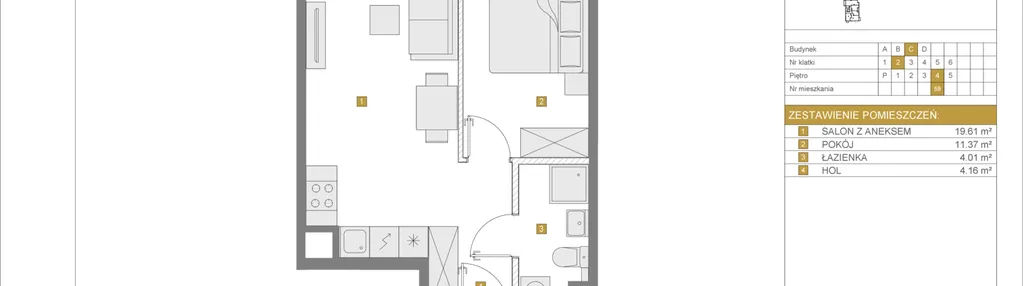 Mieszkanie w inwestycji: Apartamenty Rudnickiego etap 3.1