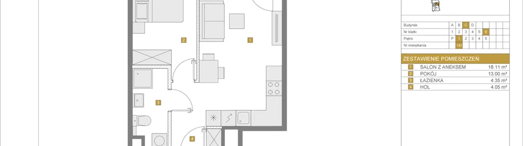 Mieszkanie w inwestycji: Apartamenty Rudnickiego etap 3.1