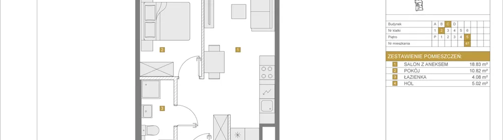 Mieszkanie w inwestycji: Apartamenty Rudnickiego etap 3.1