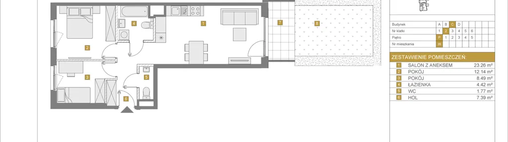 Mieszkanie w inwestycji: Apartamenty Rudnickiego etap 3.1