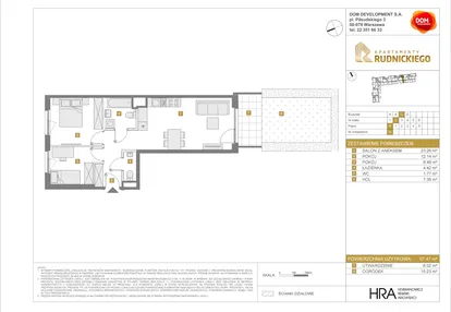 Mieszkanie w inwestycji: Apartamenty Rudnickiego etap 3.1