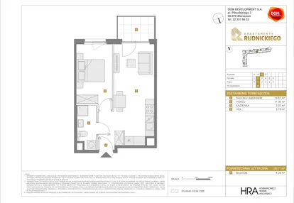Mieszkanie w inwestycji: Apartamenty Rudnickiego etap 3.1