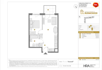 Mieszkanie w inwestycji: Apartamenty Rudnickiego etap 3.1
