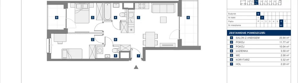 Mieszkanie w inwestycji: Palladium etap 3.1