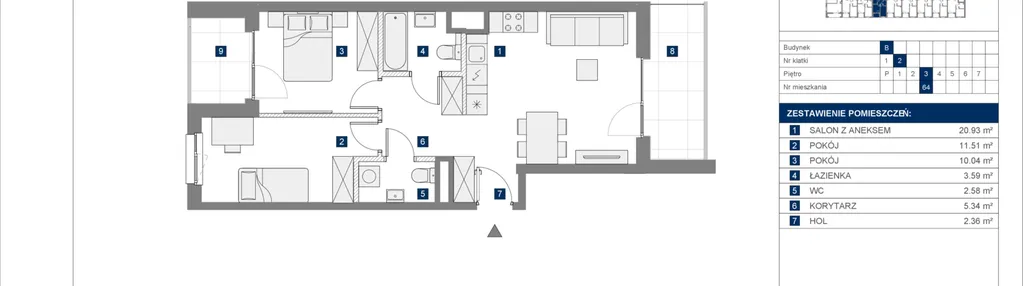 Mieszkanie w inwestycji: Palladium etap 3.1
