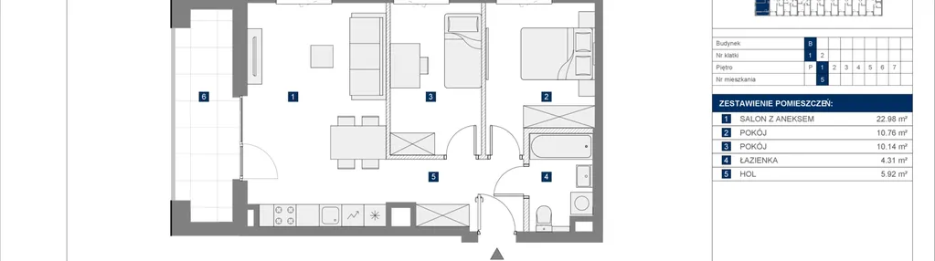 Mieszkanie w inwestycji: Palladium etap 3.1