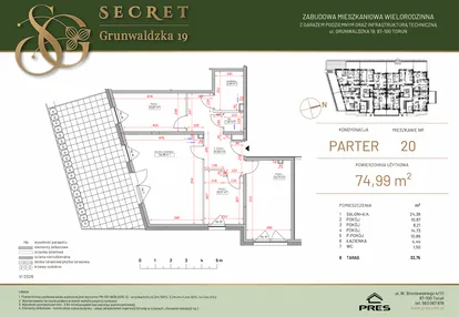 Mieszkanie w inwestycji: Secret Grunwaldzka