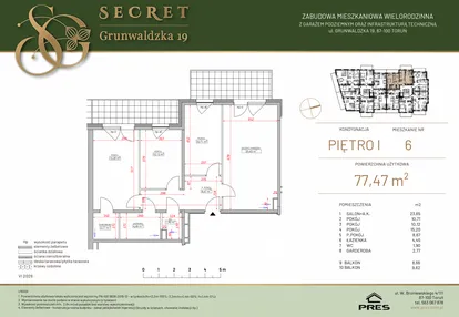 Mieszkanie w inwestycji: Secret Grunwaldzka