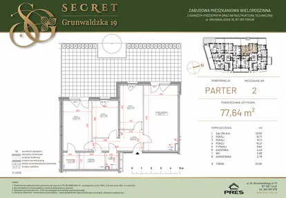 Mieszkanie w inwestycji: Secret Grunwaldzka