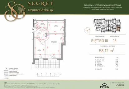 Mieszkanie w inwestycji: Secret Grunwaldzka