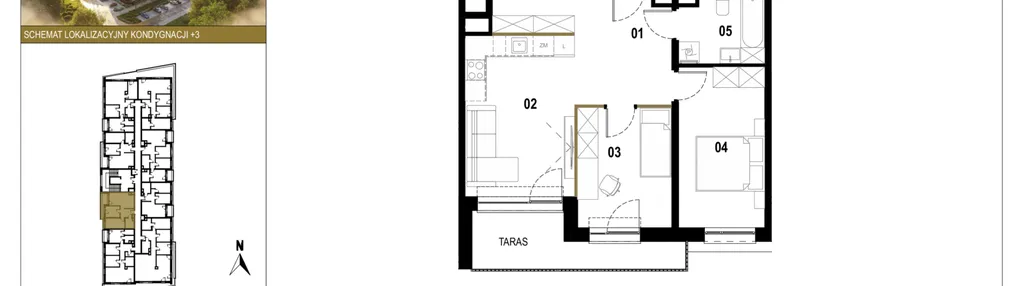 Mieszkanie w inwestycji: Osiedle Saturna etap II