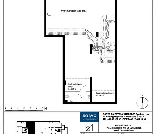 Rzut - Lokal użytkowy na sprzedaż 1 pokój o powierzchni 170,2 m² - numer G.0U08 w Zajezdnia Wrzeszcz - lokale użytkowe