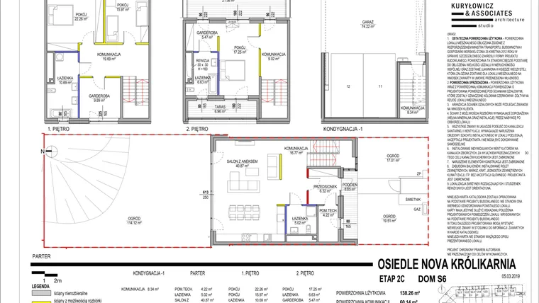 Rzut - Dom na sprzedaż 4 pokoje o powierzchni 202,13 m² - numer 3-S6 w Nova Królikarnia