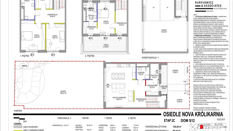 Rzut - Dom na sprzedaż 4 pokoje o powierzchni 202,13 m² - numer 3-S12 w Nova Królikarnia