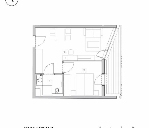 Rzut - Mieszkanie na sprzedaż 2 pokoje o powierzchni 38,4 m² - numer 4.22 w Ski Mountain